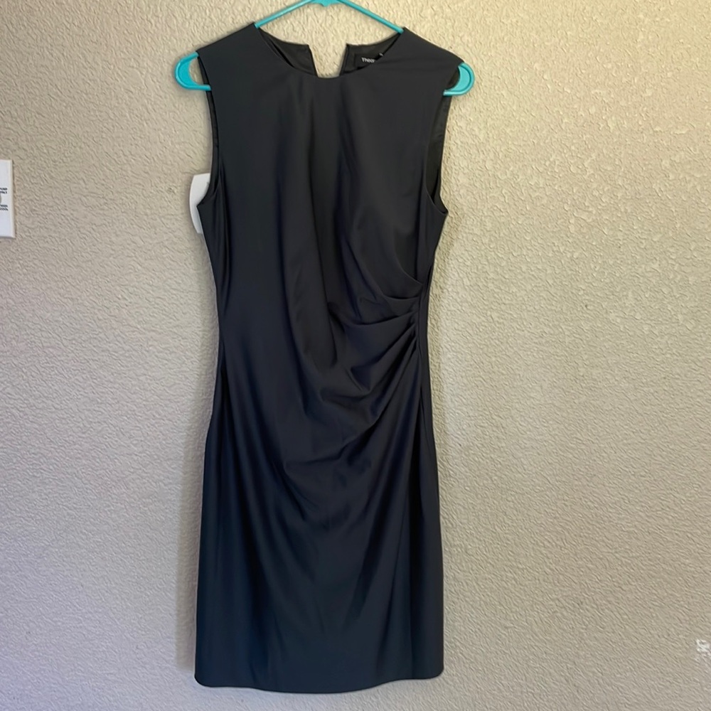 Theory gray sheath dress